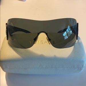 Versace shield style sunglasses